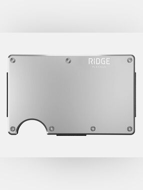 Ridge RFID Slim Platinum Wallet PLUS Tracking Card, New In Box